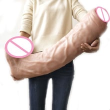 25.98*6.1 Inch Long Foreskin Dildo For Women Artificial Penis Super Huge Dildo Realistic Animal Dildos Big Dick Adult Sex Toys 2024 - buy cheap