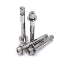 3pcs M6 hexagon Expansion screw Cup head Pulling Allen bolt Cylinder heads Implosion stainless steel Large flat pad 40mm-100mm L 2024 - buy cheap