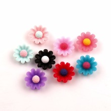 100Pcs Mixed 12mm Resin Flower Decoration Crafts Flatback Cabochon Beads Embellishments For Scrapbooking DIY Accessories 2024 - buy cheap