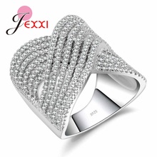 Женское кольцо для влюбленных, Новое модное кольцо с широким крестом, высокое качество AAA + циркон, белое кольцо из стерлингового серебра 925 пробы, ювелирные изделия 2024 - купить недорого