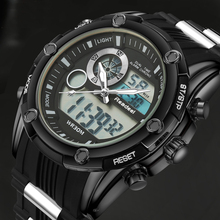 Top Sport Men Quartz Watch Hour Clock Men Analog Digital LED Men Sport Military Wrist Watch relogio masculino reloj hombre 2015 2024 - buy cheap