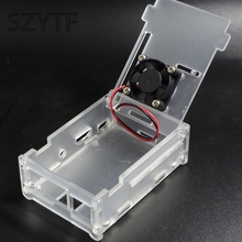 Clear Acrylic Case with Cooling Fan for Raspberry Pi 2 B  3 Model B 2024 - buy cheap