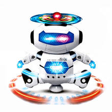 Новая мода Электронный Прогулки Танцы умный космический робот астронавт дети музыка свет игрушки Бесплатная доставка 7,5 2024 - купить недорого