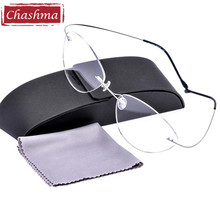 Chashma óculos de titânio com armação super elástica, armação ultraleve para óculos de miopia 2024 - compre barato