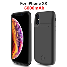 Портативный внешний аккумулятор NTSPACE 6000 мАч, зарядный чехол для iPhone XR, чехлы для зарядного устройства, внешний задний зажим, батарея с аудио 2024 - купить недорого