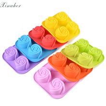 Rose Flowers 3D Silicone Cookie Fondant Cake Mold Cupcake Soap Biscuit Chocolate Mould DIY Cake Decoration Tool Bakeware 2024 - buy cheap