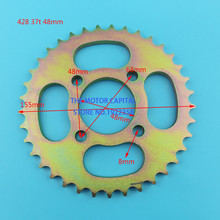 428 37T Tooth 48mm Rear Chain Sprocket for Go Kart Motorcycle Pit Dirt Bike ATV Quad 2024 - buy cheap