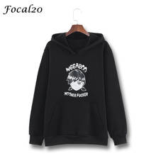 Focal20 Harajuku Bandage Boy Print Women Fleeces Hoodies Gothic Punk Oversize Velvet Hooded Sweatshirt Pullover Streetwear 2024 - buy cheap