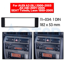 Kit de tablero de instalación para coche, Marco adaptador CD, 2 din Fascia, para AUDI A3 (8L) 2000-2003 A6 (4B) 2001-2005, SEAT Toledo Leon 1999-2005 2024 - compra barato