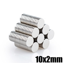 50Pcs 10x2mm Neodymium Magnet Disc N35 Small Round Permanent NdFeB Super Strong Powerful Magnetic Magnets For Craft 2024 - buy cheap