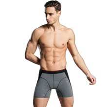 Cuecas masculinas da moda, cueca boxer sexy de pernas longas com tamanhos M-XXXL, 2019 2024 - compre barato