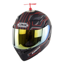 Capacete para motociclista, material abs, lente dupla, decoração personalizada para motociclistas e motocross 2024 - compre barato