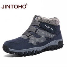 JINTOHO 2019 Warm Winter Snow Shoes Fashion Men Winter Boots Brand Rubber Ankle Boots For Men Casual Snow Boots Men Booties 2024 - buy cheap