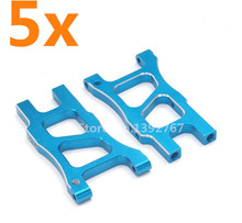 Wholesale 5Pairs/Lot HSP Upgrade Parts 166021 06053 Aluminum Rear Lower Arm For 1/10 RC Car Blue Off Road Buggy 94166 Backwash 2024 - buy cheap