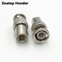 1Pcs Brass FME Male Jack to BNC Male Plug Jack M/M Radio RF Coax Coaxial Adapter Connector Straight Nickel Plated 2024 - buy cheap