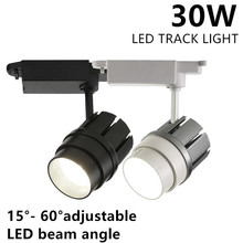 30W Track Rail Guide Rail lights Rail Spotlight Beam Angle Adjustable Rail Track light for Back Ground Lighting AC85-265V 2024 - buy cheap