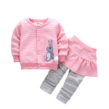 2020 Autumn Spring Baby Girls Clothes Coat+Pants Outfits Kids Clothes Sets Infant Girls Long sleeve Sport Suit Children Clothing 2024 - buy cheap