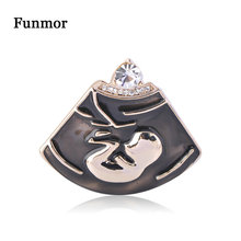 Funmor Embryo Baby Enamel Pins Crystal Brooches Mother Women Pregnant Coat Dress Bag Banquet Gathering Jewelry Accessories Gifts 2024 - buy cheap