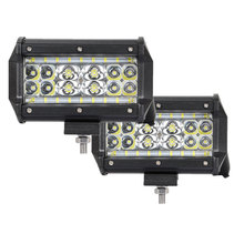 Barra de luz LED de 5 pulgadas de cuatro filas, bombilla LED de faro para coche, para barco, ATV, UTV, SUV, Jeep, novedad de 2018 2024 - compra barato