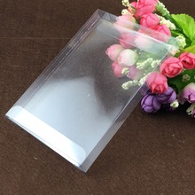 Caja de plástico transparente de pvc para regalos, chocolate, dulces, cosméticos, manualidades, cuadrado, 50 piezas, 3x8x15cm 2024 - compra barato