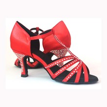 Woman Ballroom Latin Dance Shoes High Heel 6/7.5/8.5cm Female Salsa Social Party Shoes Tango Samba Dance Shoes 1840 2024 - buy cheap