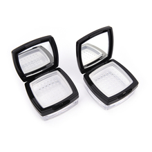 Plastic Cosmetic Powder Container Empty Black Loose Powder Case with Mirror,Sifter Square Loose Powder Box with Sifter 10g 2024 - buy cheap