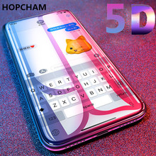 HOPCHAM-Película protectora de pantalla para iPhone, Protector de cristal templado 5D para iphone XS Max 8 6s Plus, 9H, XR 7 plus 2024 - compra barato