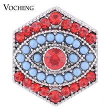 Vocheng snap encantos 18mm intercambiáveis jóias 3 cores cintilando cristal Vn-1304 2024 - compre barato