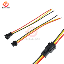 5 Pair 3 Pin JST SM Connectors Male and Female 3PIN For WS2812B WS2811 WS2812 LED Strip 10CM 15CM 30CM 2024 - buy cheap