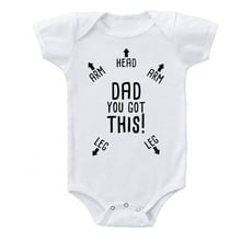 New Baby Boys Girls Short Sleeve Letter Print Dad You Got This Cute Cotton Romper  Summer Baby Clothes Outfits 2024 - buy cheap