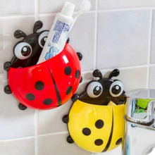 Creative Portable Animal Sucker Ladybird Designed Bathroom Toothbrush Holder 2024 - buy cheap