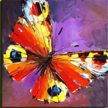 Popular Picture Hand Painted Modern Animals Beaut Butterfly Wall Painting For Room Pictures On Canvas Hang Oil Paintings 2024 - buy cheap