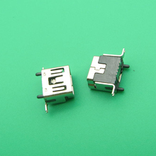 100PCS Mini USB Type B Female 5 Pin DIP Vertical Leg PCB 180 degree Socket Connector V3 Micro USB Short paragraph 2024 - buy cheap