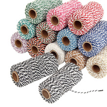 1 Roll 100 Meters 2mm Cotton Bakers Twine String Cord Rope Handmade Accessories Christmas Decoration DIY Gift Wrap Material 2024 - buy cheap