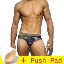 With Push Pad Sexy Swimwear Men Brief Plus Size Swimsuit Waterproof Swimming Trunks For Bathing Swim Shorts Sunga badpak 2019new 2024 - buy cheap