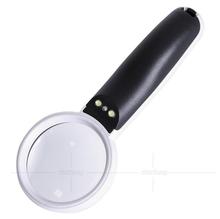 7X 55mm Lens LED Illuminated Handheld Office Reading Magnifier Magnifying Glass Loupe with Lamps and Banknote checking Function 2024 - buy cheap