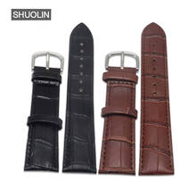 Bamboo pattern Watch straps 12MM 14MM 16MM 18MM 22MM watchband 20MM 2020 Genuine Leather watchbands 19mm relogios masculino 2024 - buy cheap