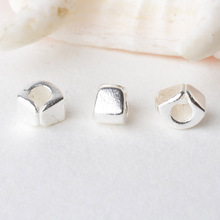 solid 925 sterling silver sector charm beads, spacer loose bead with 1.9mm hole jewelry diy components accessories 2024 - compre barato