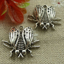 120 pieces tibetan silver ladybug charms 23x21mm #1938 2024 - buy cheap