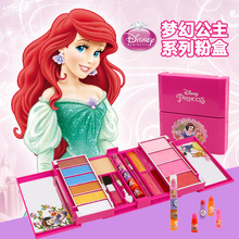 Disney-caja de maquillaje de princesa para niños, juguete de Casa de Frozen, brillo de labios, Rouge, regalo de Navidad 2024 - compra barato