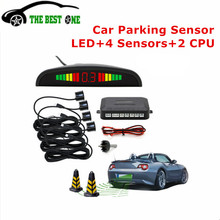 Kit de Sensor de aparcamiento con LED para coche, 8 colores, pantalla, 4 sensores para todos los coches, sistema de asistencia inversa, control de Radar de marcha atrás, Envío Gratis 2024 - compra barato