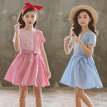 Baby Princess Dress 2020 Summer New Kids Dress for Girls Children Stripe Dress Toddler Patchwork Dress Kids Clothes Bow,#5298 2024 - buy cheap