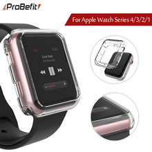 ProBefit Watch Cover for Apple Watch Case 42mm 38mm Series 3 2 1 Soft TPU Clear for iWatch Series 4 5 6 SE 40MM 44MM 2024 - buy cheap