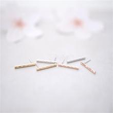 Fashion of the twisted wired bar stud earrings, personality long tube stud earrings 2024 - buy cheap