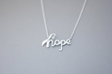 Gold/Silver/Rose Gold Luck Letter Hope Pendant necklace for women beauty gift for friend 2024 - buy cheap