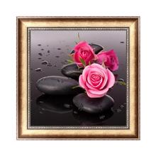 5D розы Алмазная Вышивка Rhinestone Картина Вышивка крестом Декор подарок 2024 - купить недорого