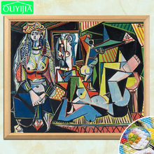 Pablo Picasso "Women of Algiers" 5D DIY Diamond Painting Full Square Diamond Embroidery Picture Of Rhinestones Mosaic Painting 2024 - buy cheap