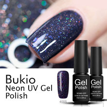 Bukio Neon UV Gel Varnish Hybrid Nails Art Rainbow Semi Permanent Gel Varnish Primer for Nails Manicure Uv Lamp Gel Nail Polish 2024 - buy cheap