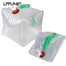 Bpa free 10L Car Portable Folding Collapsible Water Storage Bag Bucket Fishing Barrel Transparent water bottle 2024 - buy cheap