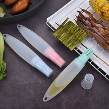 Portable Silicone Oil Bottle with Brush Baking BBQ Basting Brush Pastry Oil Brush Kitchen Baking Honey Oil Barbecue Tool Gadgets 2024 - buy cheap